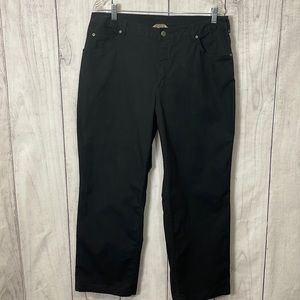 Duluth Trading Co Black Twill Work Pants Bootcut Womens Sz 16x29